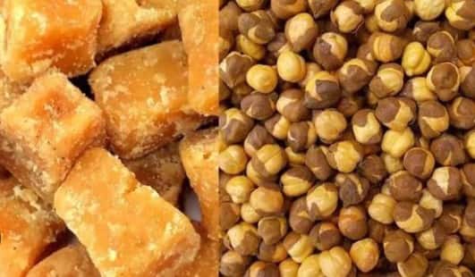 eating jaggery and chana on an empty stomach many benefits   સવારે ખાલી પેટ ગોળ અને ચણા ખાવાના આશ્ચર્યજનક ફાયદા જાણી તમે પણ ચોંકી જશો  