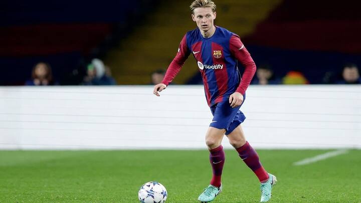 Frenkie De Jong (CM/CDM): Ankle Injury; back in training (Image credit: X/@DeJongFrenkie21)