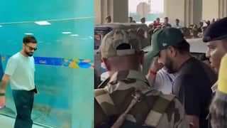 team india reaches kanpur for ind vs ban 2nd test match virat kohli rohit sharma heavy police force deployed airport for security indian cricket team