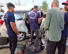 હિંમતનગરમાં ગમખ્વાર અકસ્માત: ટ્રેલર પાછળ કાર ઘૂસી જતાં 7ના મોત, 1ની હાલત ગંભીર