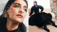 બ્લેક ગાઉન-હાઇ બૂટ સાથે નૉઝ પીન, પેરિસ ફેશન વીકમાં સોનમ કપૂરનો જલવો, તસવીરો