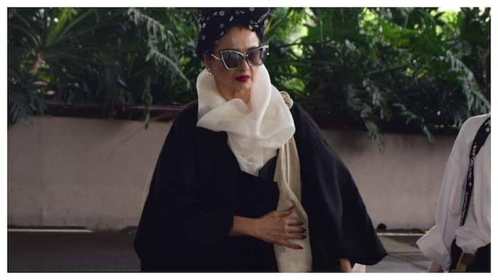 Bollywood's legendary actress Rekha was spotted at Mumbai airport on Wednesday, turning heads with her stunning all-black ensemble.