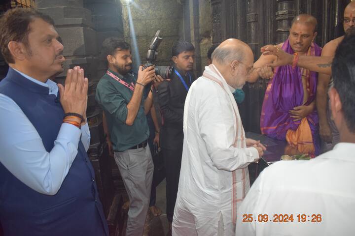 केंद्रीय गृहमंत्री अमित शाह आज (25 सप्टेंबर) कोल्हापूर दौऱ्यावर होते.