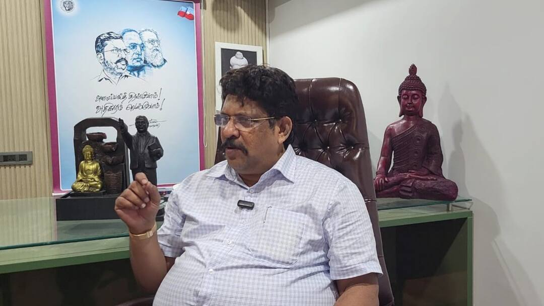 Viduthalai chiruthai katchi deputy secretary says ADMK does politics in vck Alcohol Abolition Conference tnn SS Balaji Vck Interview : மது ஒழிப்பு மாநாடு, அரசியல் செய்தது அதிமுக: விசிக எம்எல்ஏ பரபரப்பு பேட்டி...