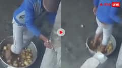 चप्पल पहनकर समोसे के आलुओं को रौंदने लगा शख्स, वीडियो देख आ जाएगी घिन्न