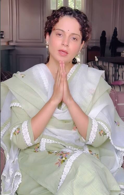 ਕੰਗਨਾ ਰਣੌਤ ਨੇ ਕਿਸਾਨਾਂ ਤੋਂ ਮੰਗੀ ਮਾਫੀ, ਹੱਥ ਜੋੜ ਬੋਲੀ...