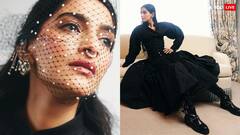 ब्लैक गाउन-हाई बूट्स संग नोज पिन, ऐश्वर्या-आलिया के बाद पेरिस फैशन वीक में सोनम कपूर का जलवा