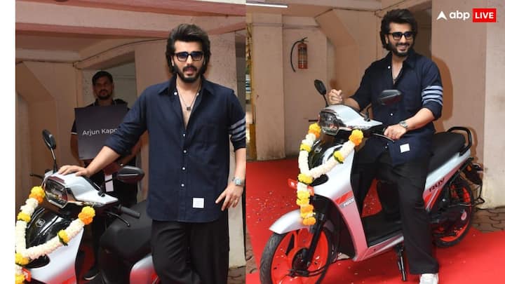 Arjun Kapoor Buys Electric Scooter: अर्जुन कपूर हमेशा किसी ना किसी वजह से सुर्खियों में बने रहते हैं. फिलहाल एक्टर ने एक इलेक्ट्रिक स्कूटर खरीदा है. इसकी तस्वीरें अब सोशल मीडिया पर छाई हुई हैं.