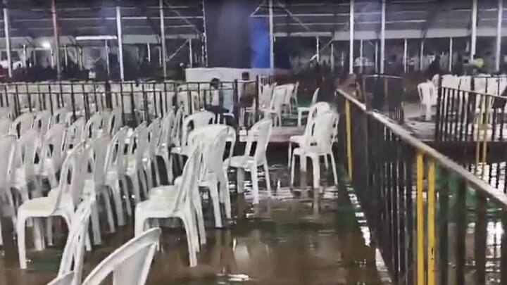 पुढील दोन दिवस म्हणजे आज आणि उद्या मुसळधार पावसाचा अंदाज आहे. त्यामुळे या सभेच्या ठिकाणी या दृष्टीने तयारी सुरू आहे. पण पंतप्रधान नरेंद्र मोदींच्या सभेवर पावसाचे सावट पाहायला मिळत आहे.