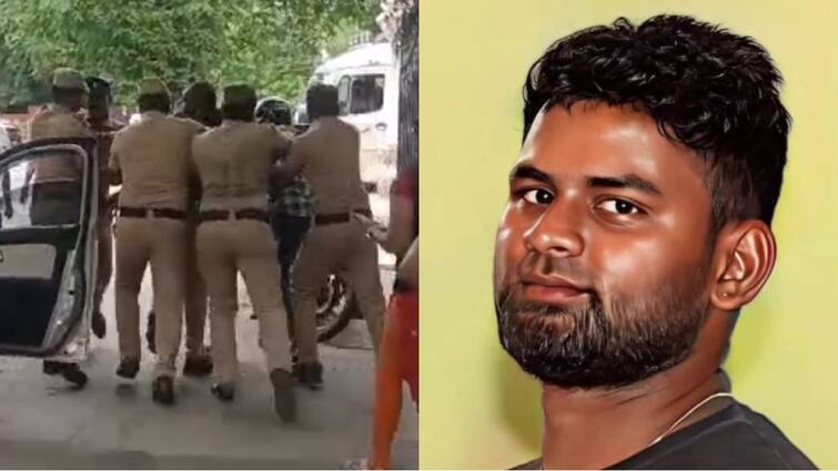 The police who bombarded the raider in the court complex... What happened? நீதிமன்ற வளாகத்தில் ரவுடியை குண்டுகட்டாக தூக்கி சென்ற காவல்துறையினர்... நடந்தது என்ன?