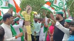 कंगना रनौत के खिलाफ सड़क पर उतरे किसान, पुतले के साथ जुलूस निकालकर किया प्रदर्शन