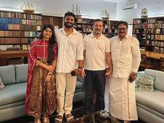 Megha Akash - Rahul Gandhi: రాహుల్ గాంధీని కలిసిన కొత్త జంట - మేఘా ఆకాష్ సమేత సాయి విష్ణు