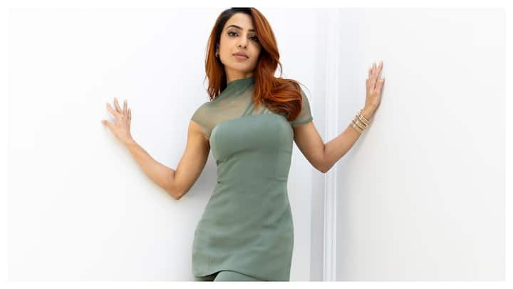 Samantha Ruth Prabhu, who is gearing up for the highly anticipated release of her spy action series 'Citadel: Honey Bunny', has shared stunning pictures showcasing her chic pastel green outfit.