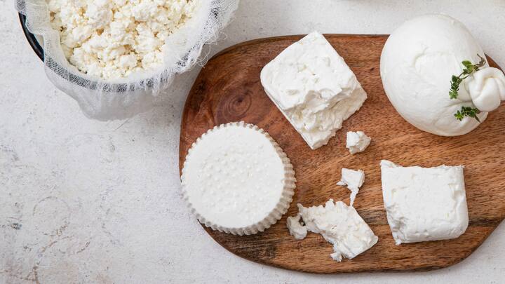 2. Paneer (Cottage Cheese): Paneer is a versatile and high-protein vegetarian option, rich in casein, a slow-digesting protein. Suggested Dish: Grilled Paneer Tikka; Paneer cubes marinated and grilled, great for a high-protein, balanced fat meal. (Image source: Canva)