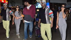 वरुण धवन और मनीष पॉल के साथ एयरपोर्ट पर स्पॉट हुईं जाह्नवी कपूर, ग्रे जंपसूट और ब्लैक चश्मे में दिखा स्वैगी लुक