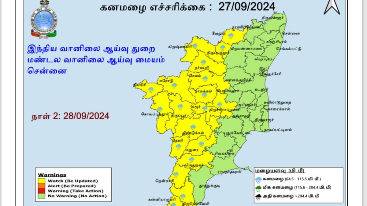 Tamilnadu Rain: இன்று 7,நாளை 19 மாவட்டங்களில் வெளுக்க போகும் கனமழை.! நோட் பன்னிக்கோங்க மக்களே.!