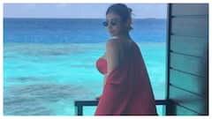 Mouni Roy Soaks Up Sun Donning Red Bikini In Maldives Ahead Of Her Birthday. See Pics