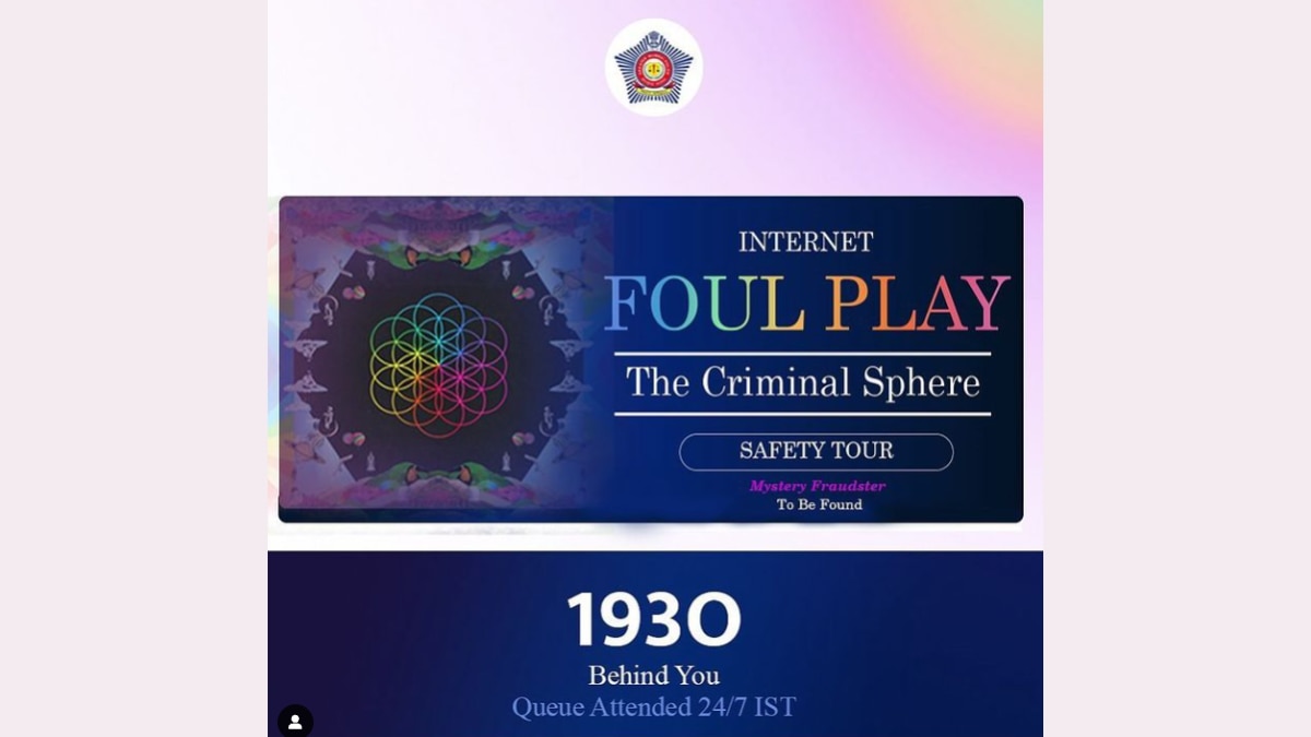 Coldplay Music Of Spheres Concert: Mumbai Police Hops On The Meme Trend To Warn People Against Cybercrime Activities Via Instagram Post