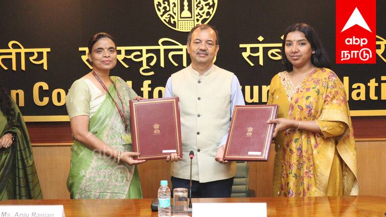 IICCR Auroville Foundation Signing of Cultural Exchange Agreement - TNN Auroville: ஐ.ஐ.சி.சி.ஆர் - ஆரோவில் அறக்கட்டளை கலாசார பரிமாற்ற ஒப்பந்தம் கையெழுத்து