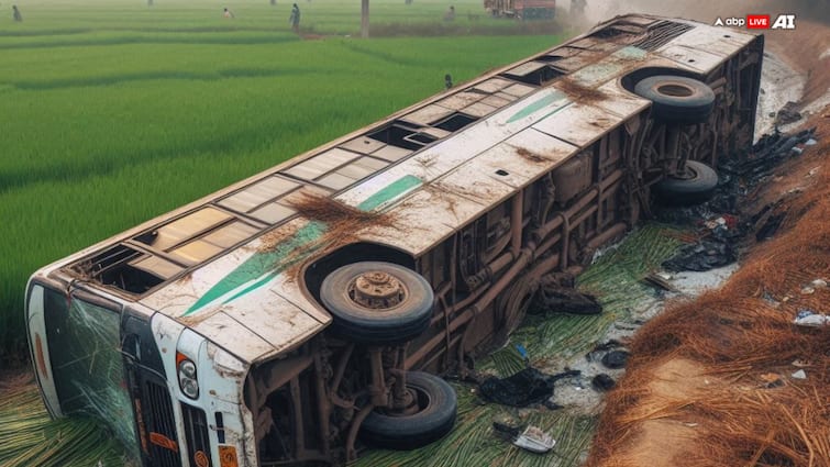 Punjab: 2-Year-Old Girl Among 8 Killed After Speeding Bus Falls Into Drain In Bathinda