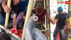 किन्नर के भेस में भीख मांग रहा था शख्स, लोगों ने बस से नीचे फेंक दिया, देखें वीडियो