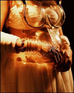 Bhumi Pednekar Grabs Eyeballs In Custom Saree And Glass Armour Blouse, PICS