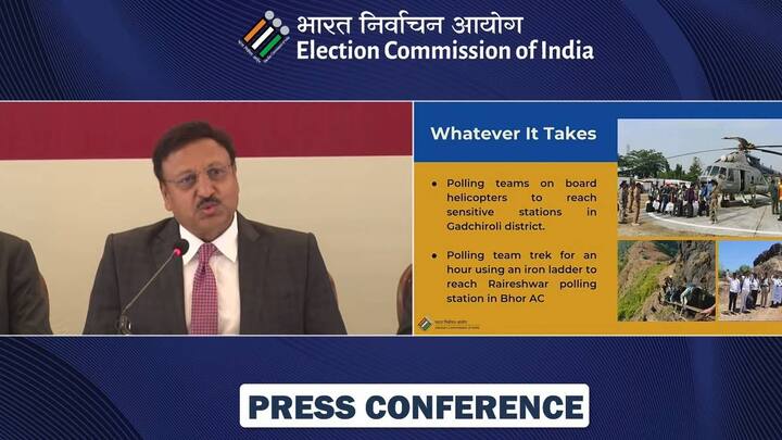 राज्यातील मतदारांची संख्या, पुरुष, महिला, तृतीयपंथी मतदार आणि मतदारांमध्ये झालेल्या वाढीसंदर्भात केंद्रीय निवडणूक आयोगाचे प्रमुख राजीव कुमार यांनी माहिती दिली. यावेळी, पत्रकारांच्या प्रश्नांना उत्तरे देताना निवडणूक मतदानाचा दिवस हा पगारी सुट्टी असेल, असेही त्यांनी स्पष्ट केले.