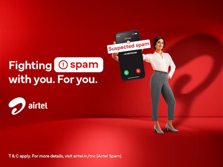 Airtel Pioneers India’s First AI-Driven Network-Based Spam Detection Solution Shielding Customers in Real-Time एयरटेल ने भारत के पहले एआई-ड्रिवेन नेटवर्क-बेस्ड सॉल्यूशन के साथ स्पैम से बचाव में लाई क्रांति