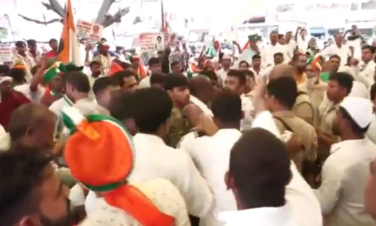 Prayagraj: Congress Employees Conflict With Every Different ‘Over Sitting On Chair’ — WATCH