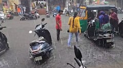 Vadodra Rain: વડોદરા શહેરના અનેક વિસ્તારમાં ધોધમાર વરસાદ 