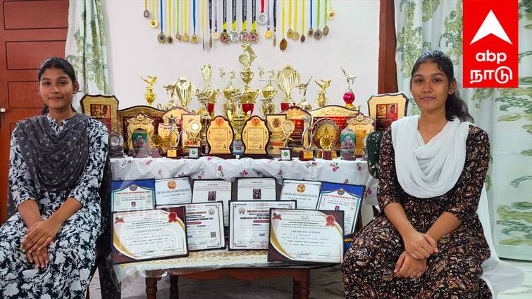 Twin sisters from Villupuram who excel in dance, drumming and music - TNN உருவத்தில் மட்டும் ஒற்றுமை இல்ல...! திறமையிலும் ஒற்றுமை... விழுப்புரத்தை கலக்கும் இரட்டை சகோதரிகள்