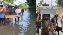 Bihar News: सुपौल के कई इलाकों मे बाढ़ से तबाही, तस्वीरों में देखें पलायन का मंजर