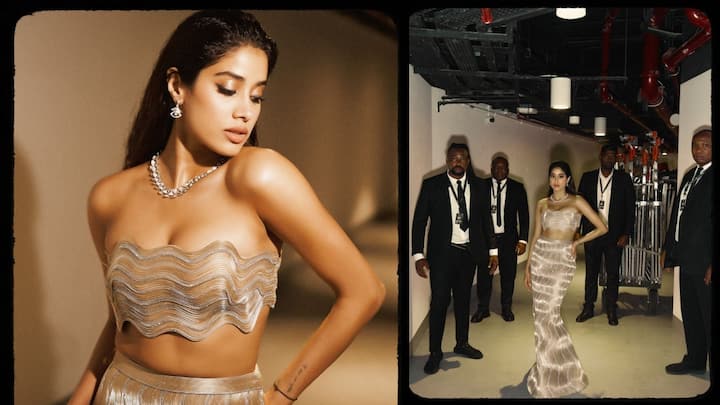 Janhvi Kapoor Latest Photos : జాన్వీ కపూర్ తన లేటెస్ట్ ఫోటోలను ఇన్​స్టాలో షేర్ చేసింది. మెటాలిక్ కోఆర్డ్ సెట్​లో జాన్వీ సూపర్​ హాట్​గా కనిపించింది.