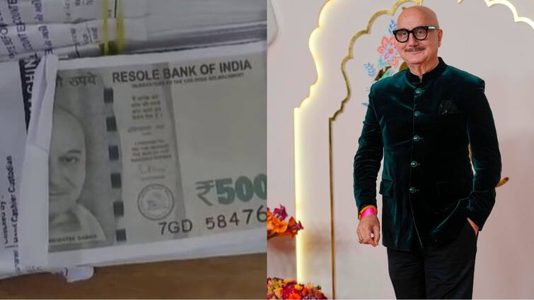 Ahmedabad man duped with fake notes featuring Anupam Kher face instead of Mahatma Gandhi Fake Note Case: কড়কড়ে ৫০০ টাকার নোটে অনুপম খেরের মুখ! প্রতারিত আমেদাবাদের ব্যবসায়ী, অভিনেতা বললেন...