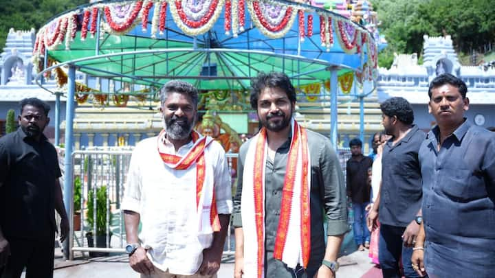 Sathyam Sundaram Success Tour : హీరో కార్తీ.. సత్యం సుందరం సక్సెస్ టూర్​లో ఉన్నారు. దీనిలో భాగంగా విజయవాడ వెళ్లిన ఆయన బెజవాడ అమ్మవారి దర్శనం చేసుకున్నారు.