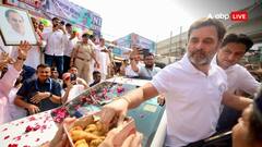 रैली के बीच राहुल गांधी को ऑफर हुए पकौड़े तो डिब्बा सामने आते ही पहले किया ये काम