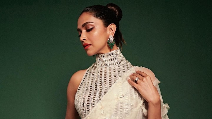 Deepika Padukone is a celebrated Bollywood actress known for her acting skills and exceptional style, especially in sarees.