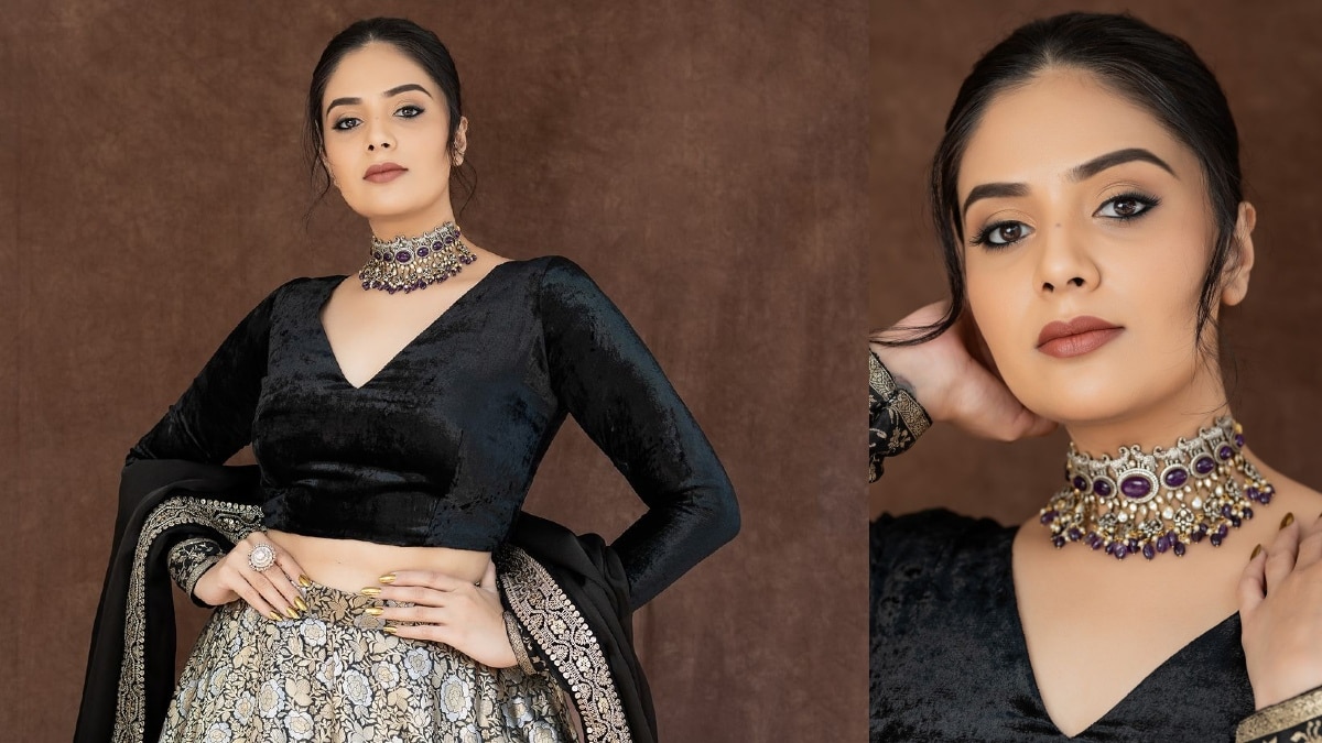 Sreemukhi Lehenga Collections : బతుకమ్మ, దసరా లుక్స్​కోసం ఈ తెలంగాణ పోరిని ఫాలో అయిపోండి.. శ్రీముఖి లెహంగా కలెక్షన్స్ ఇవే