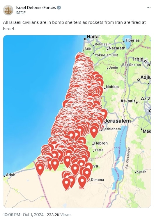 Israel-Iran Tension Row: छिड़ गया नया वॉर? इजरायल की ओर ईरान ने बरसा दीं 100 से ज्यादा मिसाइल्स, US ने चंद घंटे पहले ही किया था आगाह