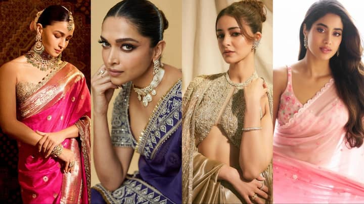 Actesses Navratri Looks: पूरे देश में 3 अक्टूबर से नवरात्रि की धूम मचने वाली है. ऐसे में अगर आप गरबा और डांडिया नाइट्स के लिए आउटफिट देख रहे हैं. तो ये खबर आपके लिए ही है.