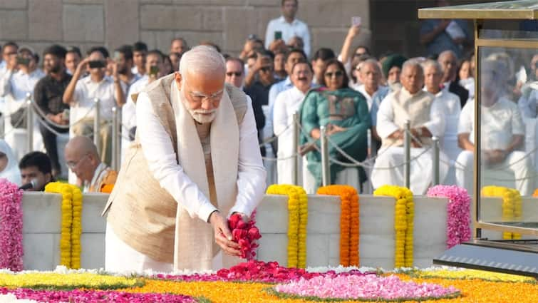 PM Modi Pays Tributes To Mahatma Gandhi, Lal Bahadur Shastri On Birth Anniversary