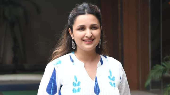 Parineeti Chopra was papped in Mumbai in a printed white ethnic suit looking her most dapper self.