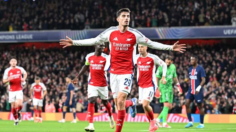 Arsenal Dominates PSG in a Dominant Display, Clinching Crucial Win in Champions League