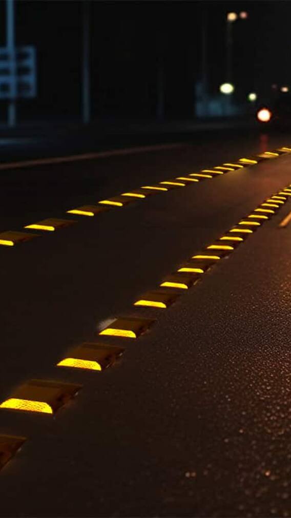 कैसे काम करता है सड़क पर लगा रिफ़्लेक्टर? कहां से मिलती है बिजली