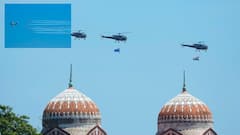 Chennai Air Show Rehearsal: இந்திய விமானப்படை தினம் - சாகச நிகழ்ச்சிக்கான ஒத்திகை - புகைப்பட தொகுப்பு!