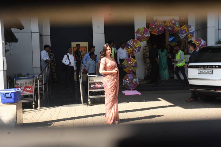 Katrina Kaif was also spotted at the airport. These actors are likely going for a Navratri celebrations.