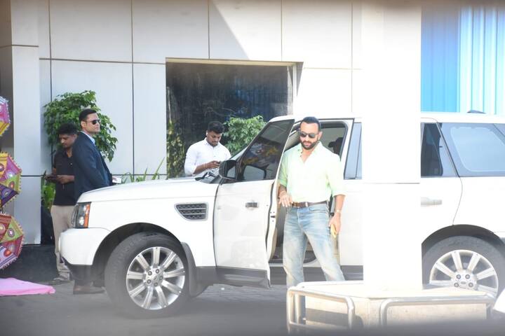 Saif Ali Khan too was seen arriving at the airport. (All images: Manav Manglani)