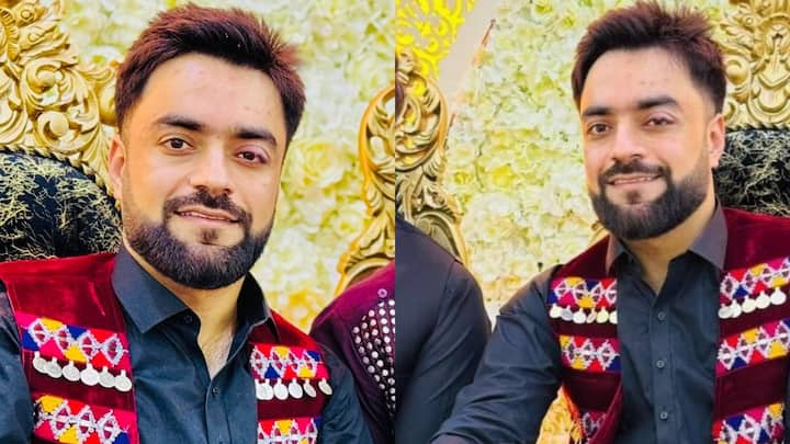 Rashid Khan Marriage: अफगानिस्तान के लिए खेलने वाले स्टार स्पिनर राशिद खान ने शादी कर ली. राशिद का 'निकाह' काबुल में हुआ. उनकी शादी की तस्वीरें तेजी से वायरल हो रही हैं.