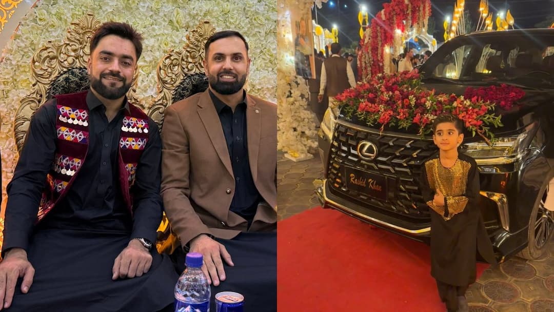 Rashid Khan Marriage: अफगानिस्तान के स्टार स्पिनर राशिद खान ने रचाई शादी, इन क्रिकेटर्स ने की शिरकत; तस्वीरें वायरल Rashid Khan Afghanistan Spinner married on in Kabul many cricketers reached Watch Photos Rashid Khan Marriage: अफगानिस्तान के स्टार स्पिनर राशिद खान ने रचाई शादी, इन क्रिकेटर्स ने की शिरकत; तस्वीरें वायरल
