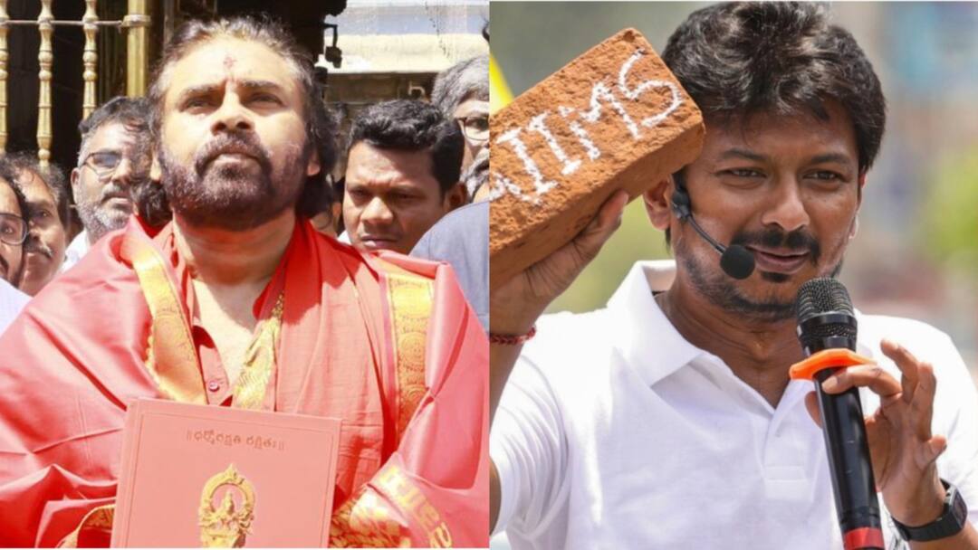 'Let's See...': Udhayanidhi Reacts To Pawan Kalyan's 'Sanatana Dharma Can't Be Wiped Out' Remark DMK Responds To Pawan Kalyan's Remarks On Sanatana Dharma Debate 'Our Party Does Not Talk About..': 'Let's See...': Udhayanidhi Reacts To Pawan Kalyan's 'Sanatana Dharma Can't Be Wiped Out' Remark